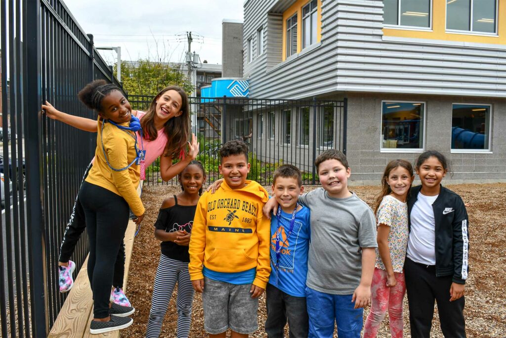 kids in the playground